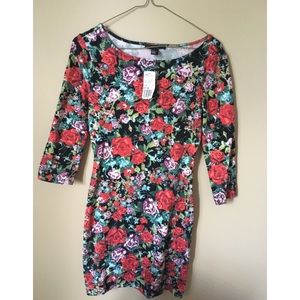 Forever 21 floral bodycon dress